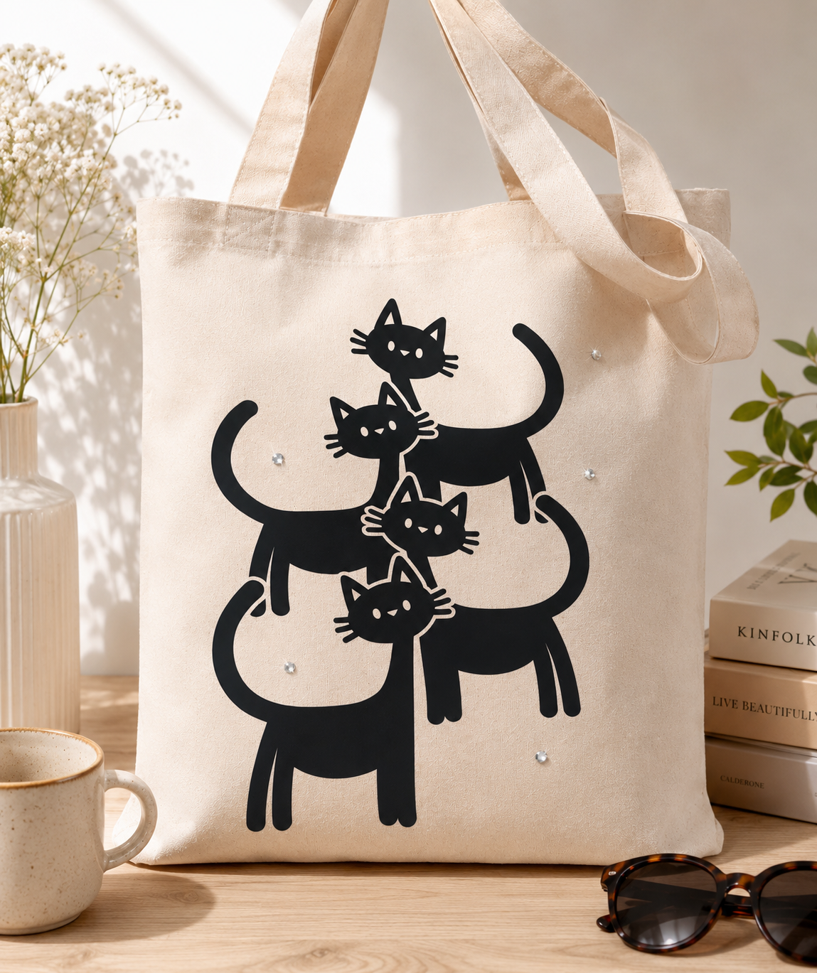 TOTE BAG FOR CAT LOVERS