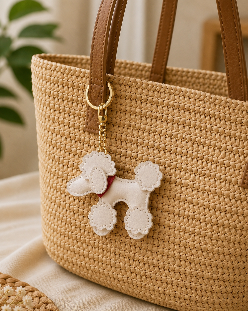 KEYCHAIN - Elegant Poodle – Cute & Stylish Bag Charm