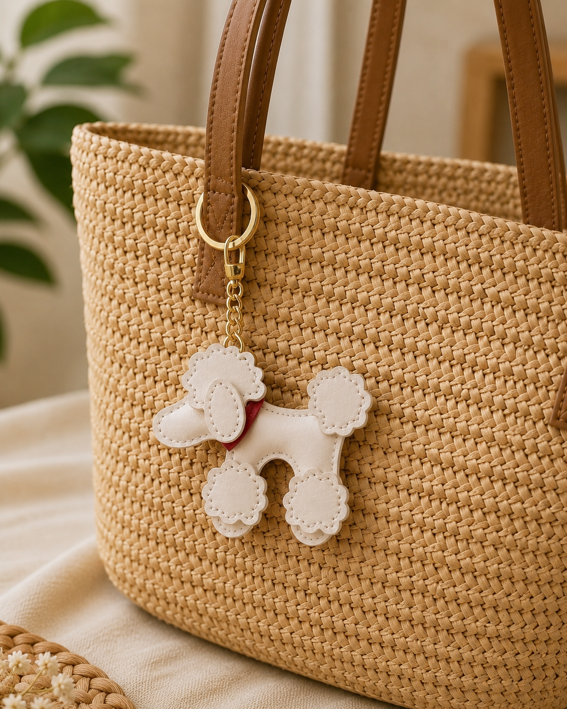 KEYCHAIN - Elegant Poodle – Cute & Stylish Bag Charm