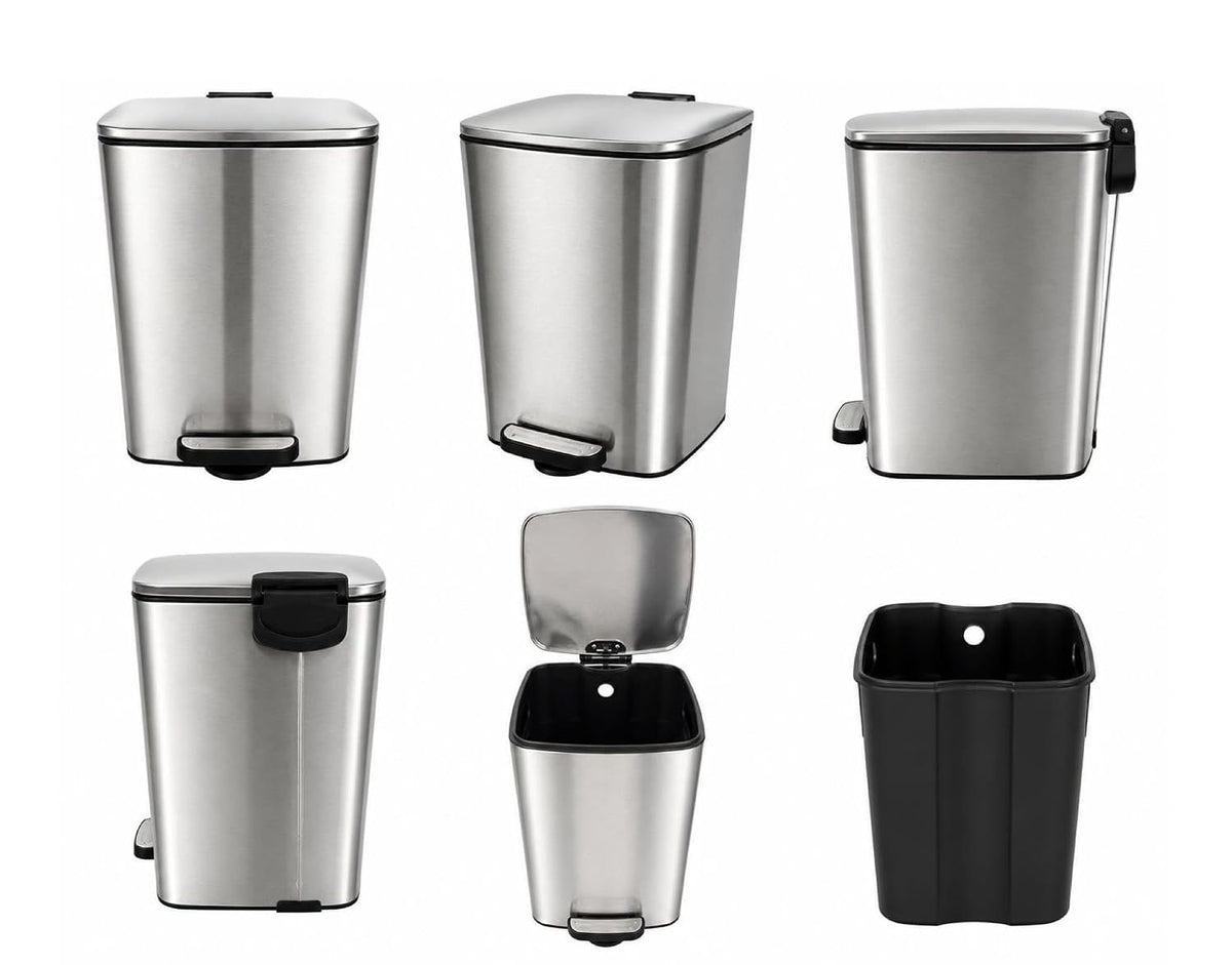 Stainless Steel Step Trash Can