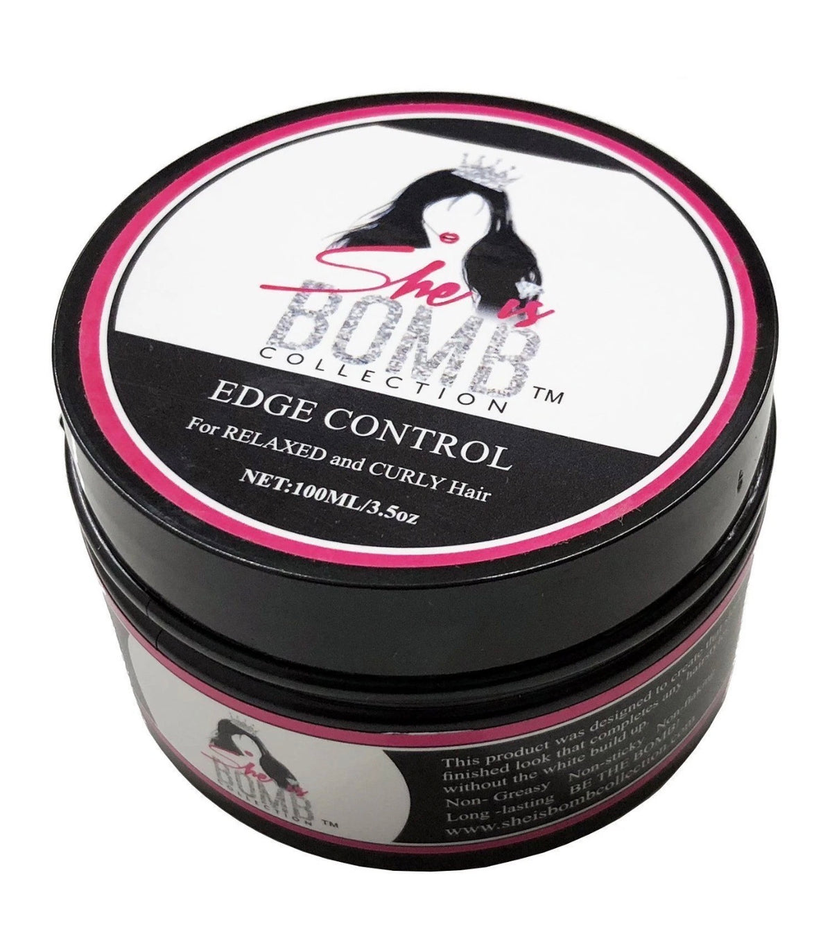 SHE IS BOMB COLLECTION FAST DRYING EDGE CONTROL FOR RELAXED & NATURAL HAIR