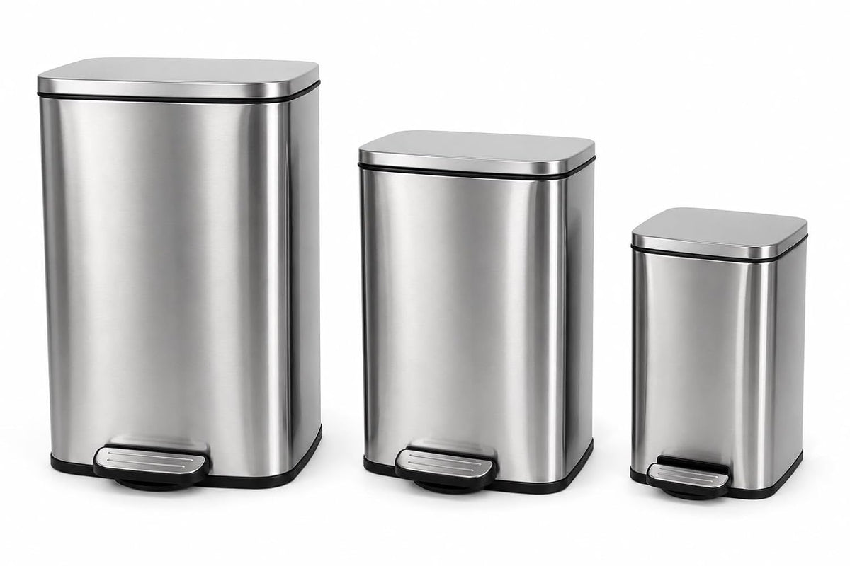 Stainless Steel Step Trash Can