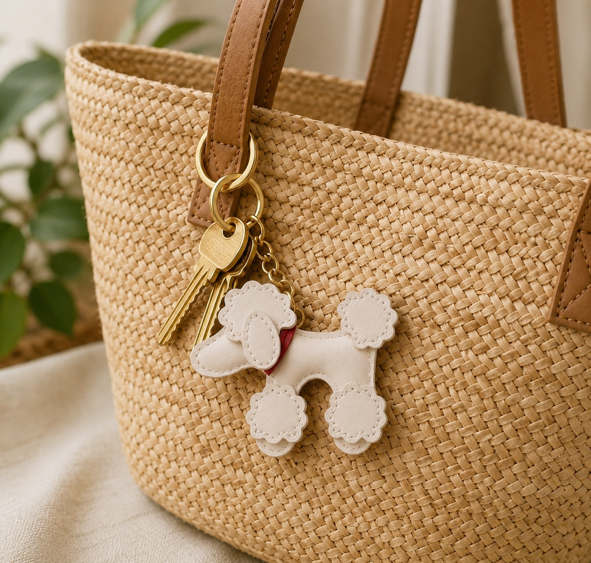 KEYCHAIN - Elegant Poodle – Cute & Stylish Bag Charm