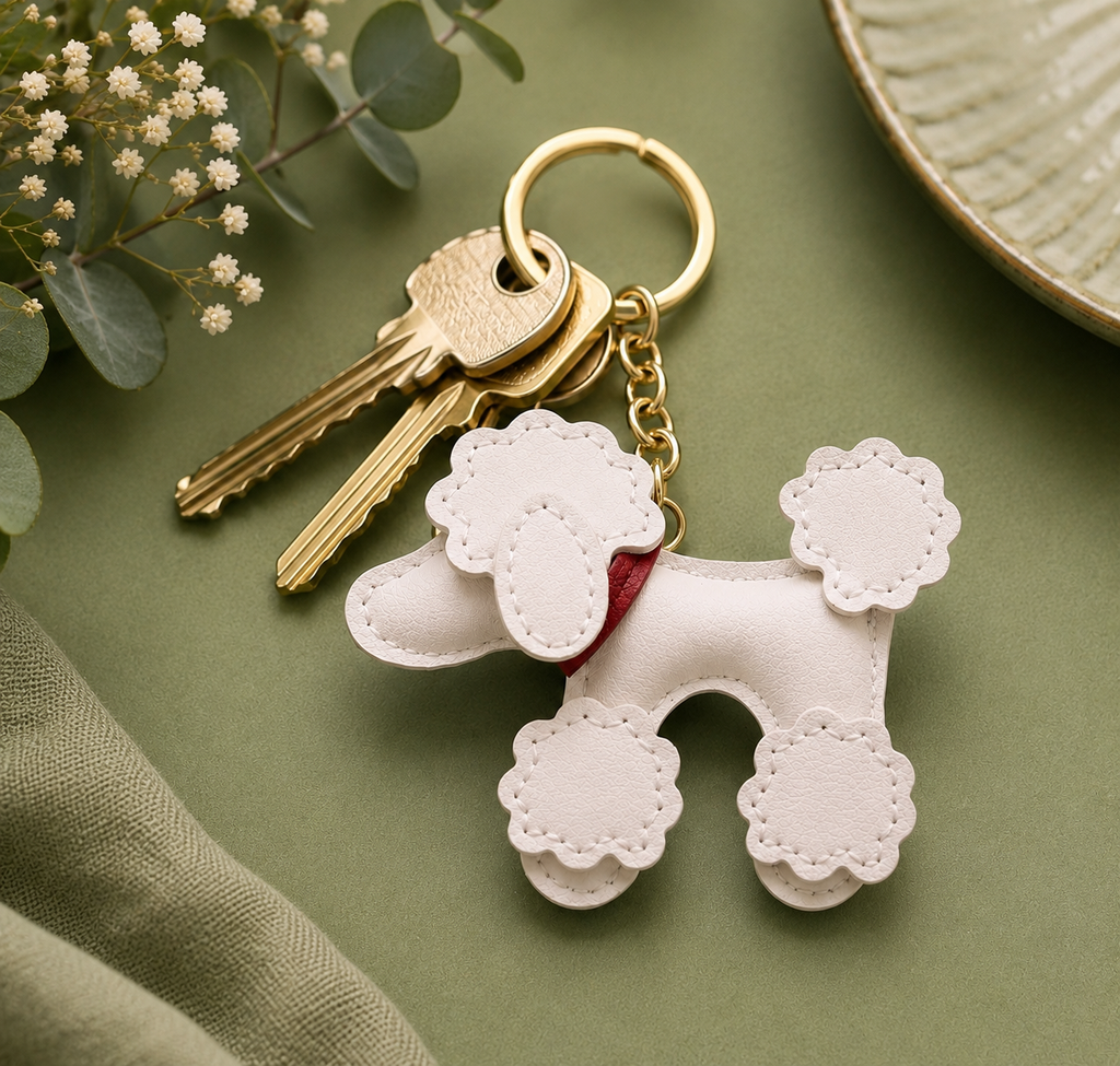 KEYCHAIN - Elegant Poodle – Cute & Stylish Bag Charm