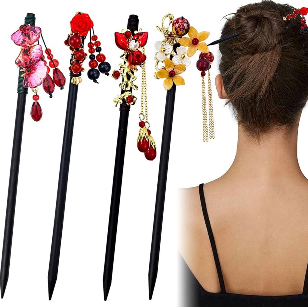 Decorative Hair Sticks – Oriental Style ✨🌸