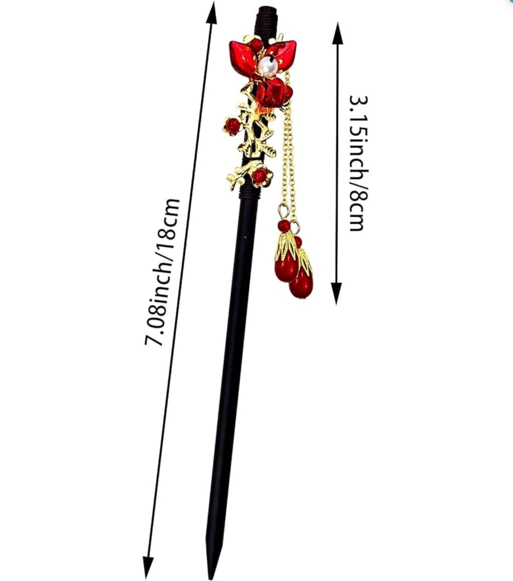 Decorative Hair Sticks – Oriental Style ✨🌸