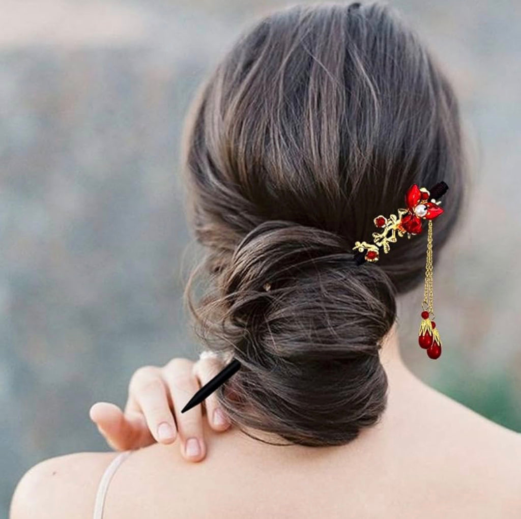Decorative Hair Sticks – Oriental Style ✨🌸