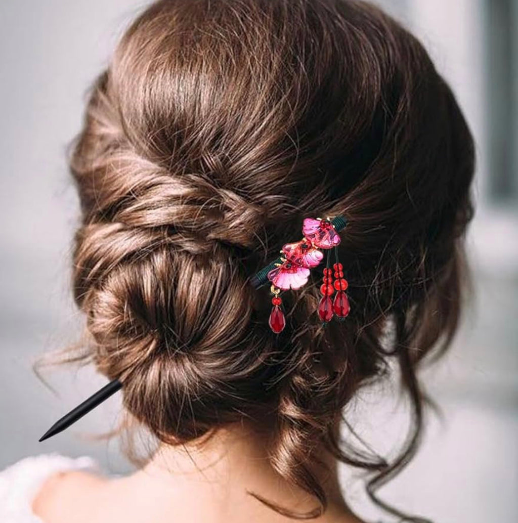 Decorative Hair Sticks – Oriental Style ✨🌸