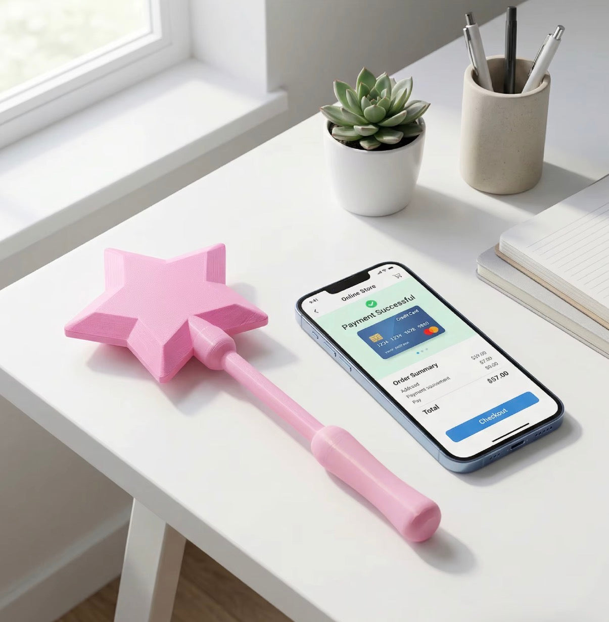 MAGIC STAR WAND - FUN, CUTE & UNIQUE