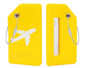 Personalized Luggage Silicone Tags – Durable Travel Tags with Stainless Steel Loop ✈️🧳 (4pcs)