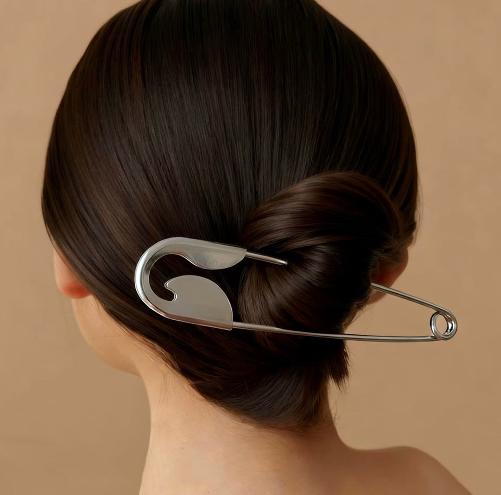 TikTok Stainless Steel Waterproof Non Tarnished 18K Gold Plated Minimalist Pin Hair Clip for Women