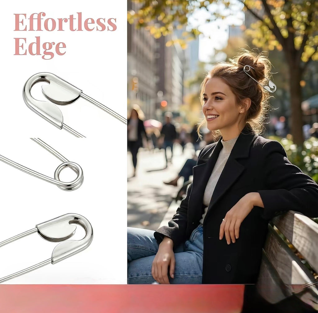 TikTok Stainless Steel Waterproof Non Tarnished 18K Gold Plated Minimalist Pin Hair Clip for Women
