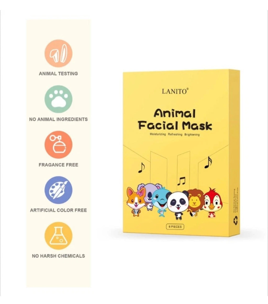 Animal Spa Masks | Character Sheet Masks | Spa Day Party