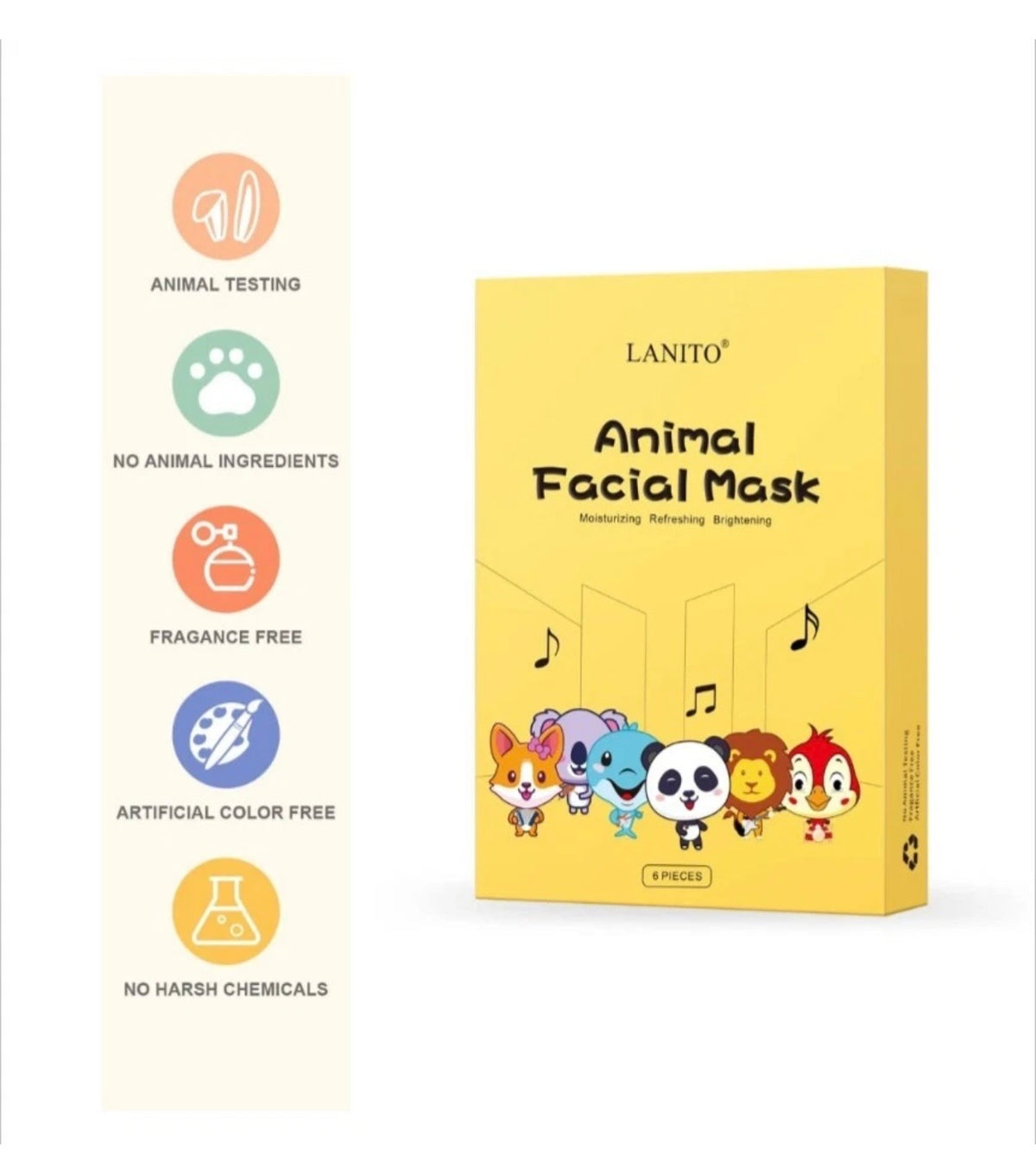 Animal Spa Masks | Character Sheet Masks | Spa Day Party