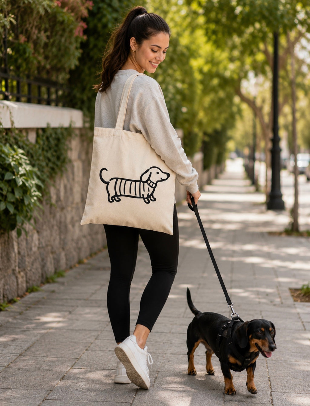 TOTE BAG - DACHSHUND TOTE BAG