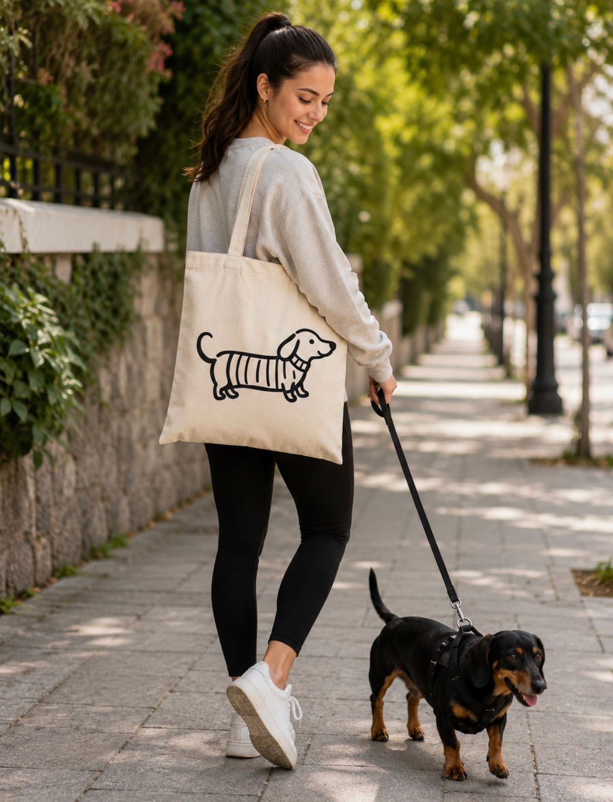 TOTE BAG - DACHSHUND TOTE BAG