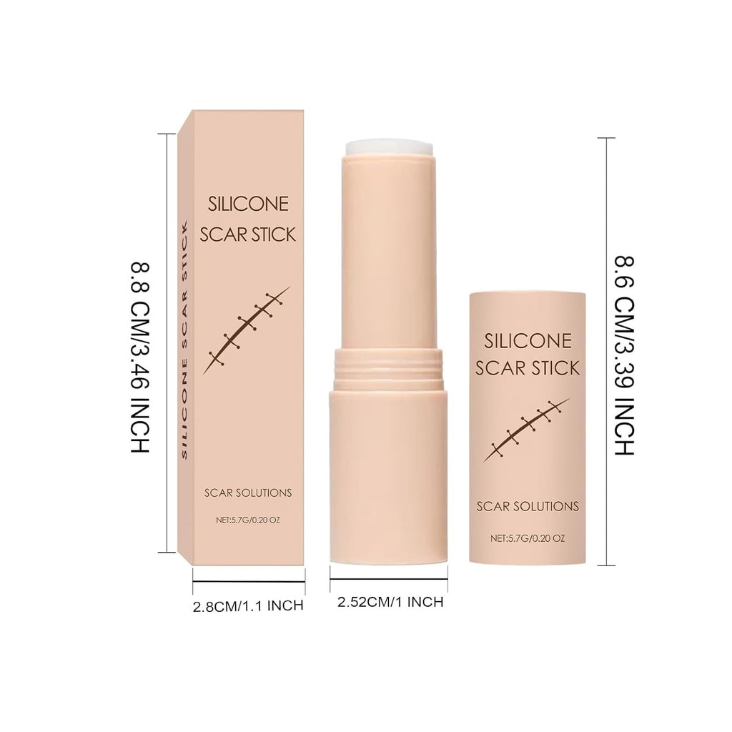 Silicone Scar Stick, Silicone Stick for Face and Body, Help to Improve the Appearance of Scars, For Use After Surgery, Acne, Burns, Cuts, Lightweight Easy to Use (1Pc)