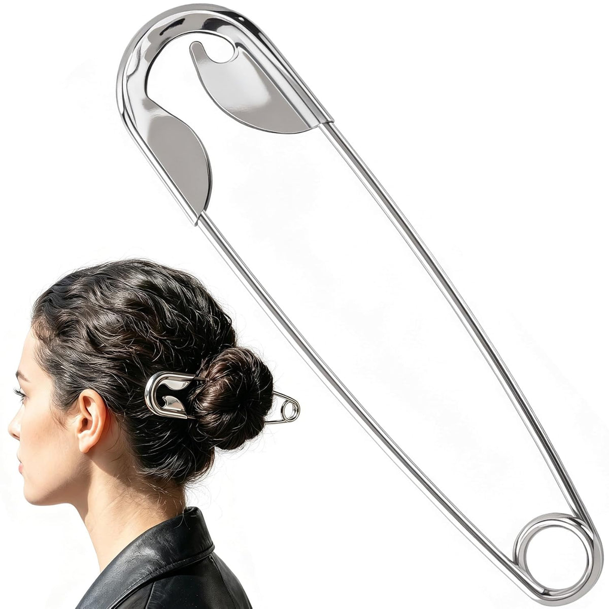 TikTok Stainless Steel Waterproof Non Tarnished 18K Gold Plated Minimalist Pin Hair Clip for Women