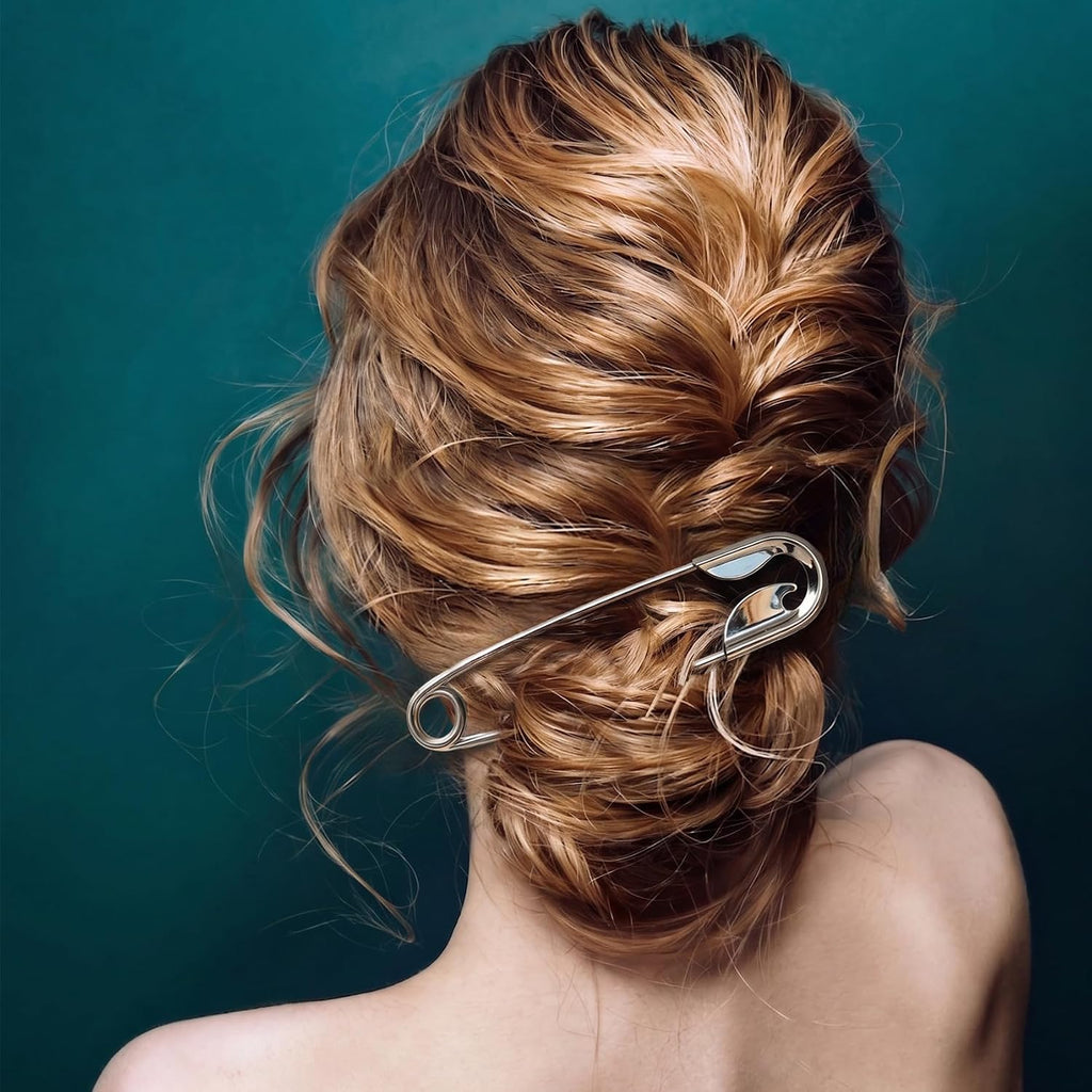 TikTok Stainless Steel Waterproof Non Tarnished 18K Gold Plated Minimalist Pin Hair Clip for Women