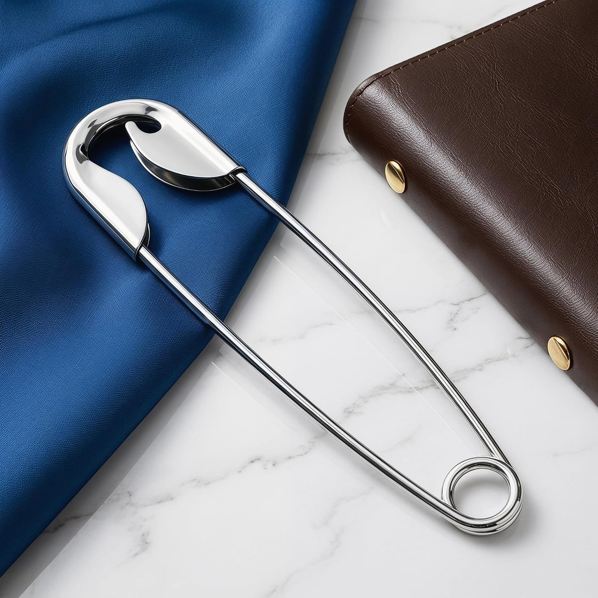 TikTok Stainless Steel Waterproof Non Tarnished 18K Gold Plated Minimalist Pin Hair Clip for Women